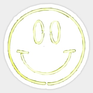 neon smile Sticker